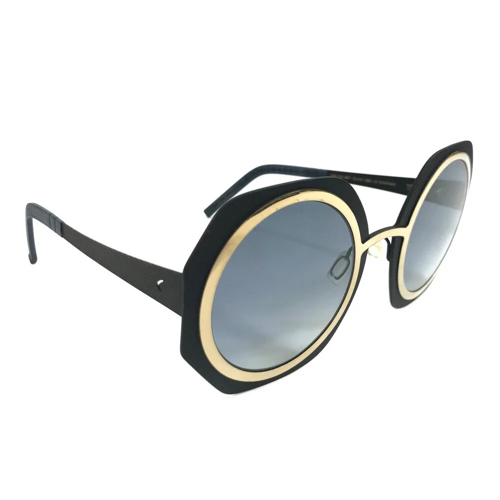 Blackfin Sunglasses CORAL COVE BF871 COL.1040 Black Gold w/ Blue Gradient Lenses